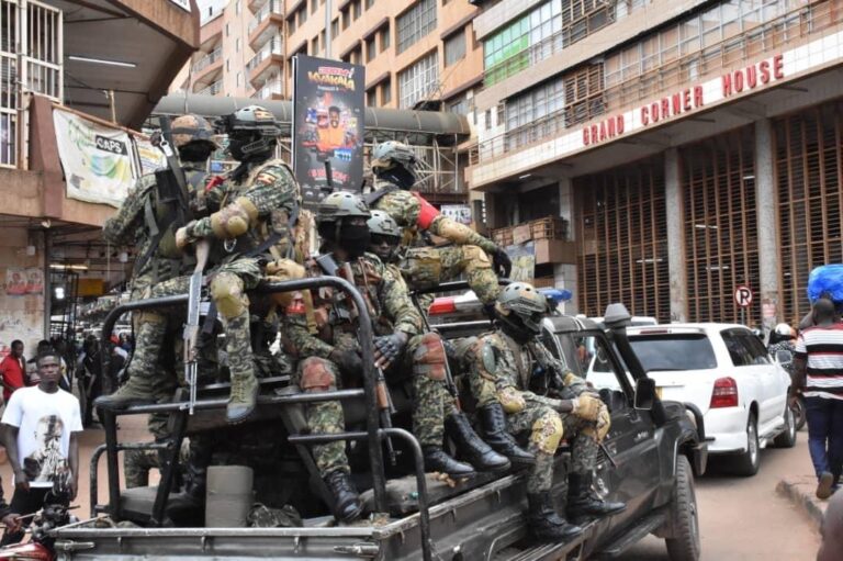 Heavy Security Deployment in Kampala as Traders Protest.